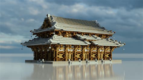 temple japonais minecraft|I designed a Fantasy Japanese Temple for your ...